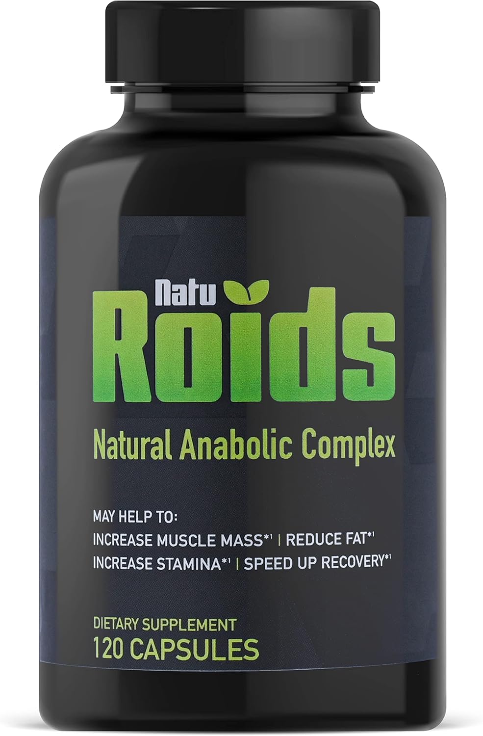 NatuRoids - Natural Anabolic Complex – Ecdysterone, Fadogia Agrestis, Turkesterone, Epicatechin, Tongkat Ali – Natural Muscle Building Supplement, Increase Stamina, Plant based - 120 Capsules 1 Pack