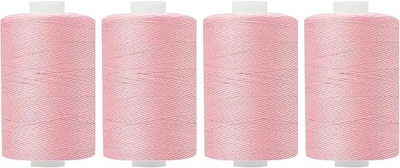 4 Spools All Purpose Sewing Thread 1000 Yards, Polyester Threads for Sewing Machine, Sewing Machine Supplies for Beginners, Hand Stitching, Quilting, Serger