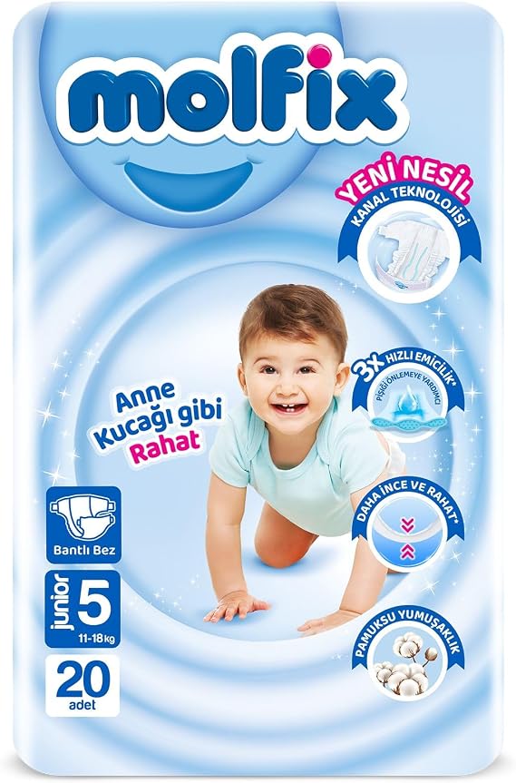 Molfix Size 5 Junior band Cloth (1 x 20 Pieces)