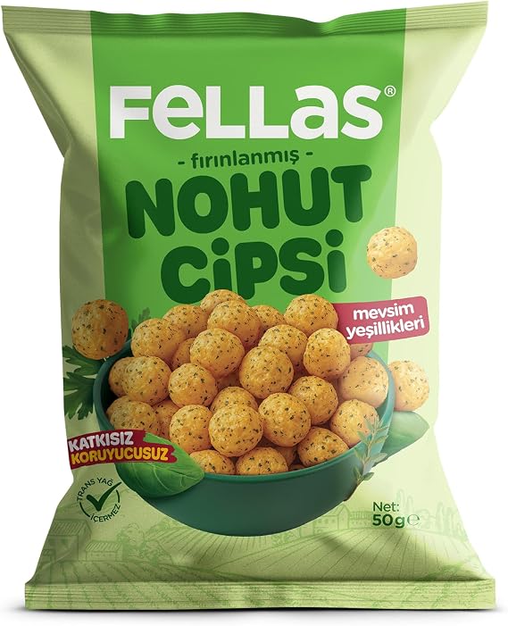 Fellas Nohut Cipsi - Mevsim Yeşillikleri (50 g)