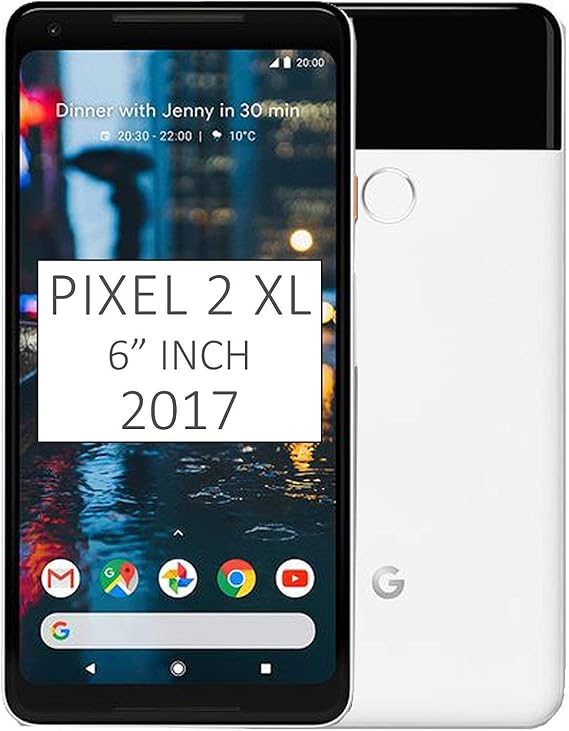 Pixel 2 XL Phone 2017 by Google, 128GB G011C, 6" inch Factory Unlocked Android 4G/LTE Smartphone Black & White -