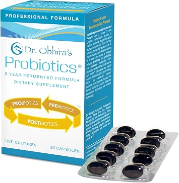 Essential Formulas Dr. Ohhiras Probiotics Professional Formula Product with Postbiotic Metabolites, 30 Capsules