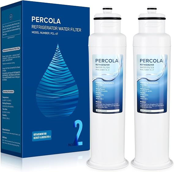 HX2017FR-A/HX2017F-A/HRF266N6CSE1 Water Filter, 2-Pack | Compatible With Hisense HRF266N6CSE, HRF209N6CSE, HRF254N6TSE, HRF254N6DSE, HRF210N6CBE, Mora MRF211N6CSE, MRF266N6CSE