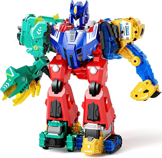 Dimoarch Magnetic Dinosaur Transforming Robot Toys for Boys