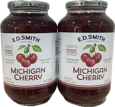 E. D. Smith Cherry Spread. Two pack 40 Oz Large Jar