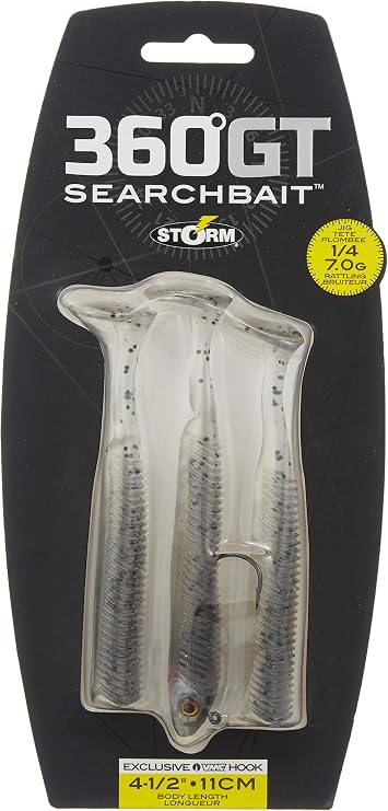 Storm 360GT Searchbait Minnow 3.5'- 1/8 oz Smokin' Ghost
