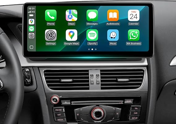 12.3" Wireless CarPlay Screen for Audi A4 /S4/ A5/ S5 /RS4/ RS5/ B8/ B8.5 |2009-2016 Concert/Symphony | 4G RAM+64G ROM |Android13| Retain MMI Controls | 2400x900 IPS | 30-Band EQ
