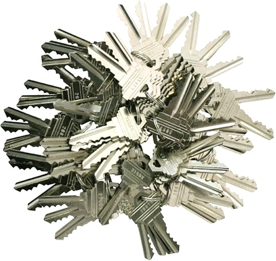 80 Pieces SC1/SC4 Compatible Precut Keys 5 Pins 20 Sets of 4 SC Keys