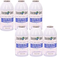ENVIRO-SAFE Arctic Air for R12 Systems, Piercing Style Top, A/C Support + Moisture Remover, 6 Cans (Cans Only)