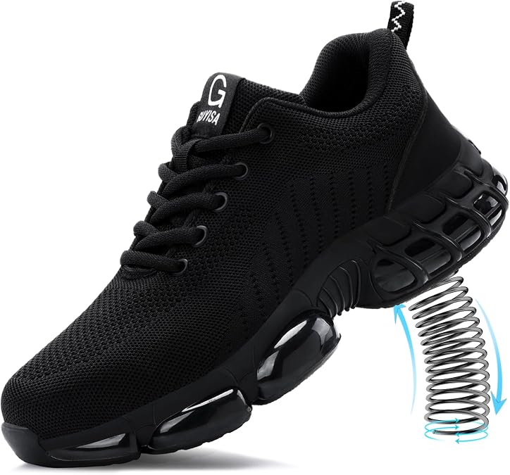 Steel Toe Shoes for Men Lightweight Work Shoes Safety Sneakers