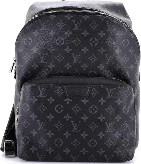 Pre-Loved Discovery Backpack Monogram Eclipse Canvas PM, Black