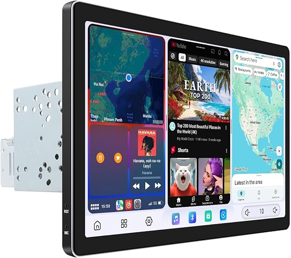 JOYING 11.5 Inch Double Din Car Stereo 2K QLED Touch Screen with Wireless CarPaly & Android Auto, Android 13 Radio 12GB+256GB Head Unit, GPS Navigation, Bluetooth, 5G WiFi, DSP, SWC(JY-UTD12N12)