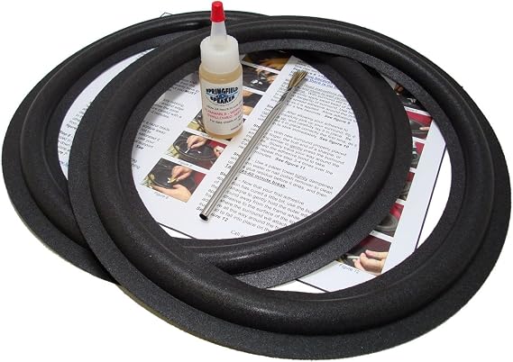 Standard 12" Speaker Foam Surround Edge Repair Kit - 2 Speaker Kit - Fits 12" Speakers with a 3/4" Roll and The Measurements Listed
