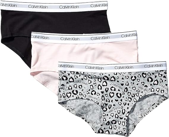 Calvin Klein Girls' Modern Cotton Hipster Underwear