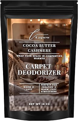 Lapew Luxury Carpet Deodorizer | Pet & Kid Safe Odor Neutralizer | Natural Carpet & Upholstery Freshener | 16 oz | Cocoa Butter Cashmere