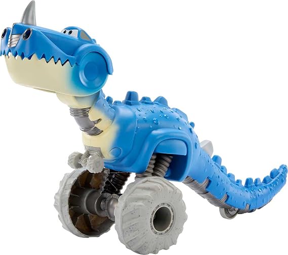 Mattel Disney and Pixar Cars On the Road Dinosaur Toy Vehicle that Eats Cars, Roll-and-Chomp with Tail Steering, 17-inch
