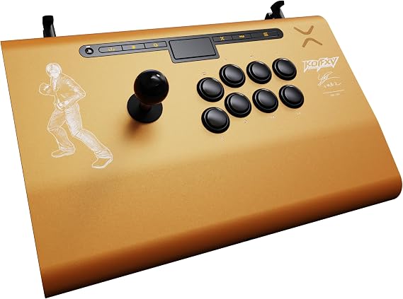 PDP Victrix Pro FS Playstation Fight Stick for PS4, PS5, PC, Durable Aluminum, Sanwa Denshi Buttons, Ergonomic Wrist Slope, Detachable Joystick, Tournament Grade for Fighting Games KOF Kyo