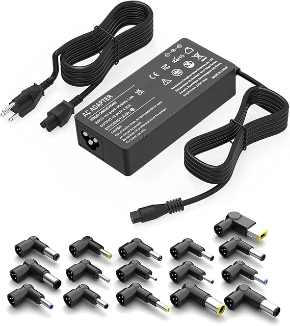 SZGUDULO 90W Universal AC Adapter Laptop Charger for Dell HP Acer 16 Tips | Laptop Charger Compatible with Dell HP Acer Asus IBM Sony Fujitsu Gateway Notebook Ultrabook Chromebook Power Supply Cord