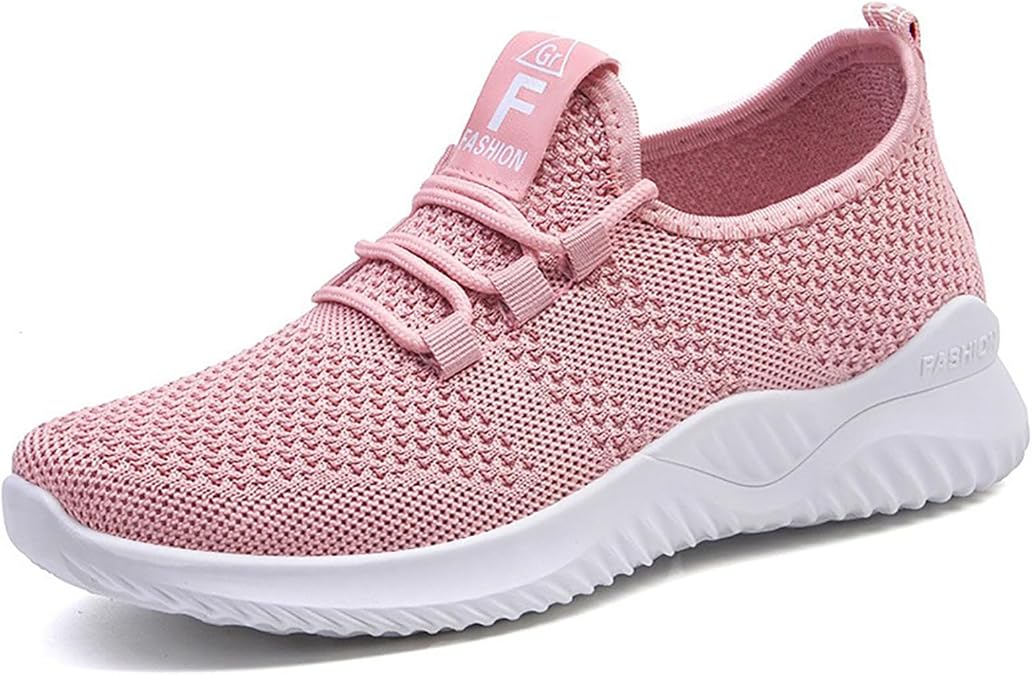 Women Running Shoes Lightweight Breathable Walking Shoes Non-Slip Tennis Sneakers Fashion Athletic Slip On Workout Sport Shoe Comfortable Casual Soft Sole Trainers