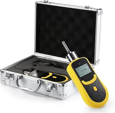 Portable Hydrogen Cyanide Gas Detector HCN Gas Leak Monitor with Measuring Range 0 to 50ppm Resolution 0.01ppm Principle Electrochemical Accuracy 3% F.S.