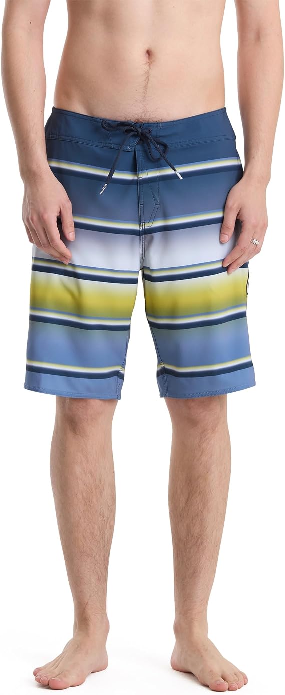 Volcom Men's 20" Mod-Tech Board Shorts- Stretch, UPF 50+ Sun Protection, Quick-Dry Swim Bottoms, Bluenight, 32