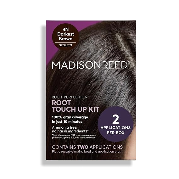 Madison Reed Root Perfection Root Touch-Up Kit 4N Brown, 2 Applications