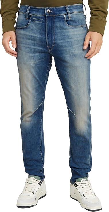 G-STAR Raw Mens D-STAQ 3D Slim Fit Jeans, Medium Aged, 30W x 32L