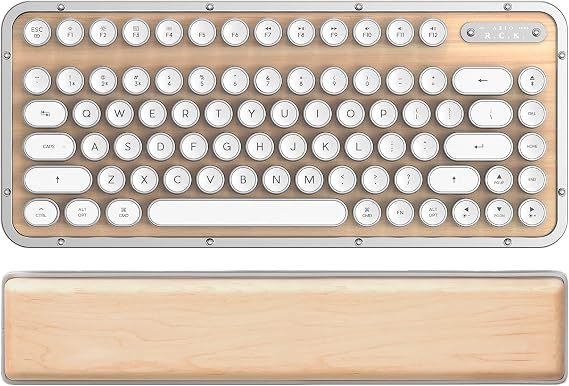 Azio Retro Compact Keyboard, Maple