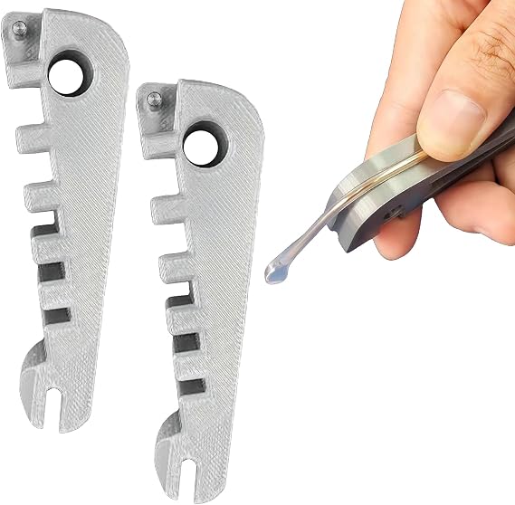 2Pcs Tool for Bending Glasses Temples,Glasses Frame Adjustment Tools Eyeglass Temple Curvature Adjuster Tool Repair Tool for Glasses Temples and Nose Pads for Home Travel DIY Optic Maintenance