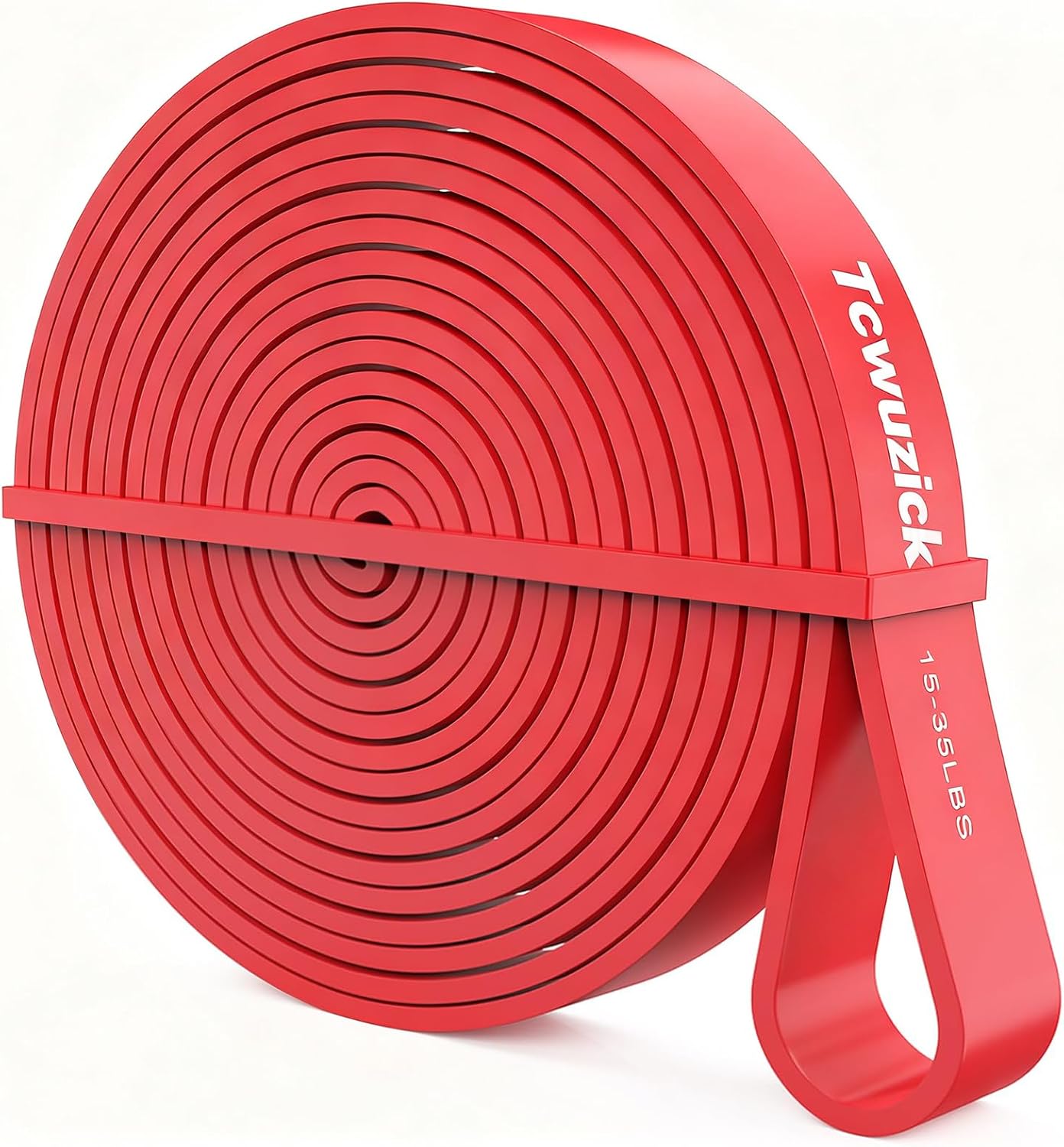 Resistance Band Assist Band Workout Exercise Band, Stretch Training Red Fitness Band for Unisex, Ideal for Home, Pilates, Yoga, Powerlifting, CrossFit, Muscle Toning