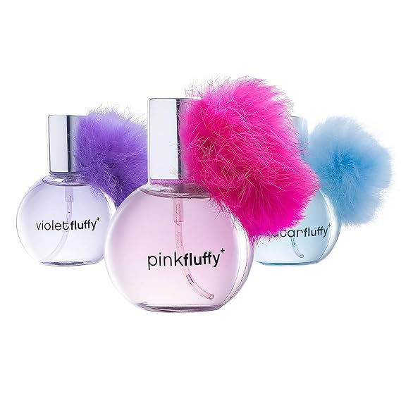 Showgirl Perfume Set for Teen Girls, Kids Body Spray for Girls 10-12 & Teens, Body Mist for Teenage Girl, Fashion Collection 3 Perfumes with Puff Balls