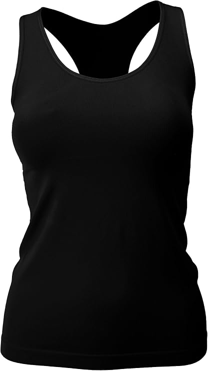 Red Bene Women's Solid Color Smooth Racer Back Tank Top