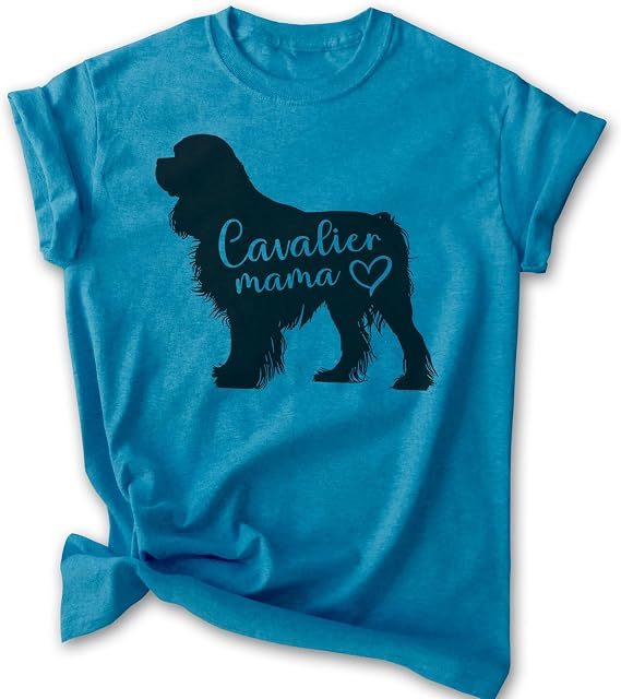 EVERTREE CLOTHING Cavalier Mama, Unisex Women's Shirt, Cavalier King Charles Spaniel, Cavalier Owner, Funny Dog Mama Gift