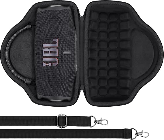 Aenllosi Hard Case for JBL Charge 6 Speaker, Black | EVA case construction, Water-resistant design, Dust-resistant design, Protective case only
