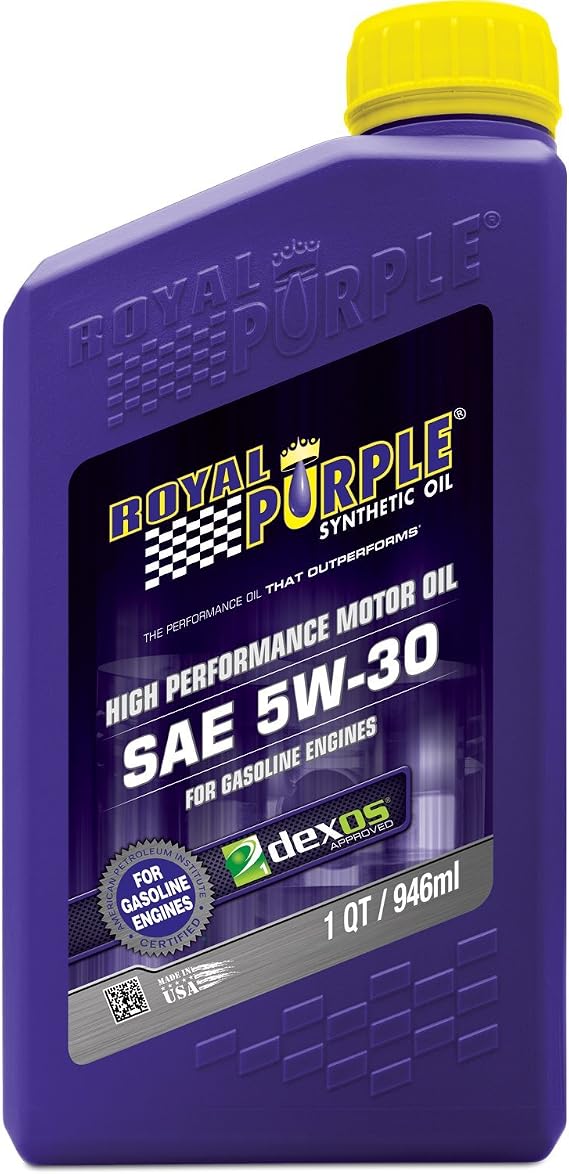 Royal Purple 01530 SAE Multi-Grade Synthetic Motor Oil 5W30 Pack of 6 Quarts