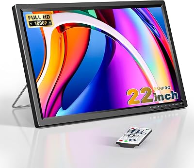 22 Inch HD Small TV with TV Antenna ATSC Turner freeview for Home, Kitchen, RV & Office 1080P Non Smart TV or Monitor for for Kitchen Bedroom RV
