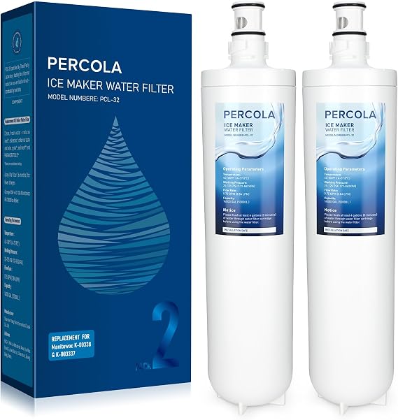 K00338/K00337 Arctic Pure Ice Maker Water Filter, 2-Pack | Compatible with Manitowoc AR-10000 Ice Maker System