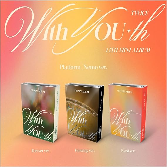 TWICE With YOU-th 13th Mini Album NEMO Forever Version Case+1p QR Card+9p PhotoCard+1p Lyric Paper+1p Special PhotoCard+1ea Manual Card+Tracking Sealed