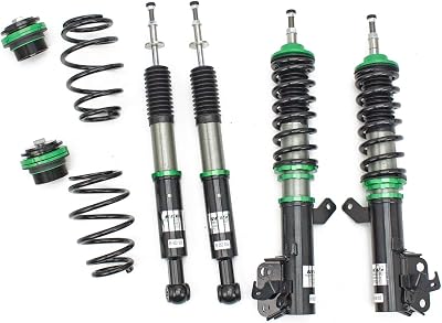 R9-HS2-016 compatible with Honda Fit GE 2009-14 Hyper-Street II Coilover Kit w 32-Way Damping Force Adjustment Lowering Kit by Rev9, 32 Damping Level Adjustment