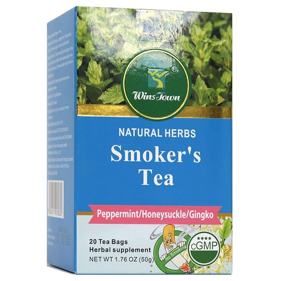 Wins Town Smoker's Tea, Natural Herbal Blend, 20 Teabags