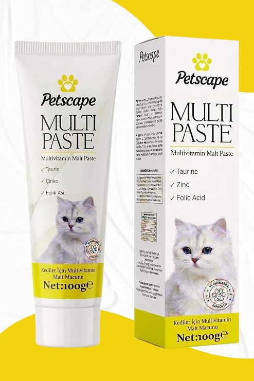 Kedi Multivitamin Macun - İştah Açıcı, Bağışıklık ve Enerji Desteği (Taurinli Vitamin Paste) 100g