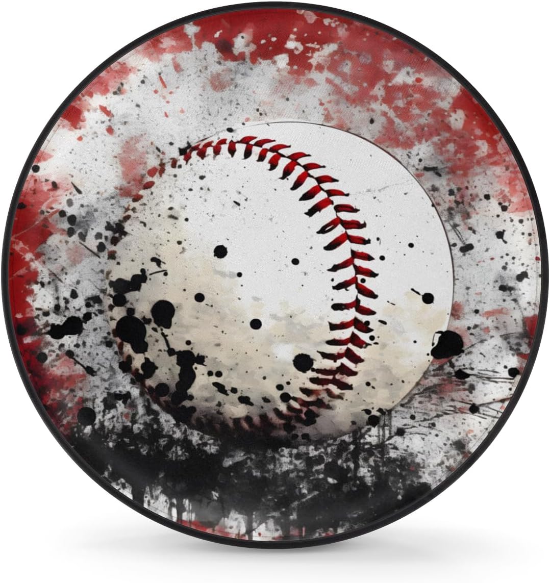 Ink Painting Tennis Tire Cover Spare Tire Cover, Waterproof and Dustproof Universal Tire Protector Suitable for Trailer RV SUV and Many Vehicles Tires 15 in