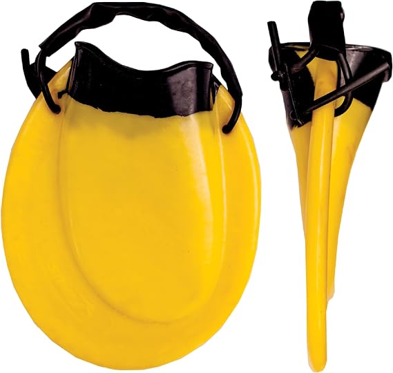 FINIS Positive Drive Swim Fins for All Four Strokes - Ergonomic Fit - Adjustable Heel Strap - Yellow/Black