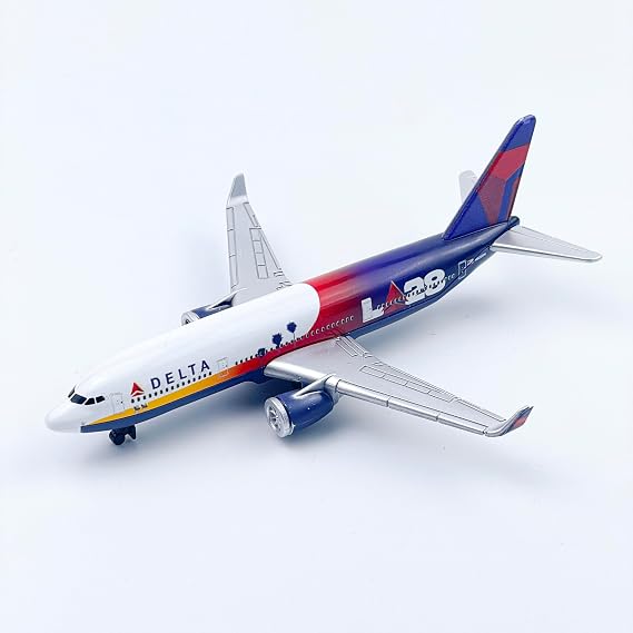 Airplane Model, Delta L-28 Die-cast Metal Planes Aircraft Suitable for Collection and Desktop Decor