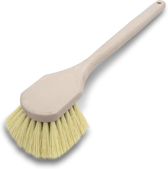 Marshalltown Acid Brush, 20 Inch, Concrete Brush, Assembled in the USA | Tampafil Plastic Bristles in a Foam Block, Masonry Brush Scrubs Mortar off Brick and Filth off Tools, 6524