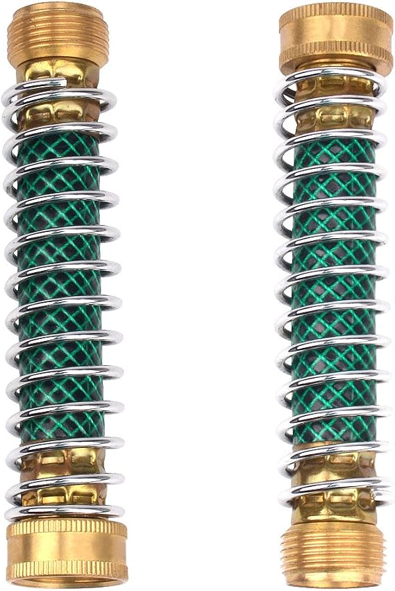 2Pcs Garden Hose Coil Spring Protector Hoses Coupling Adapter
