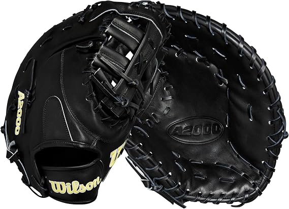 Wilson 2024 Baseball Classics Series A2000 1679 12.5 Baseball First Base Mitt - Right Hand Throw, Black/Yellow