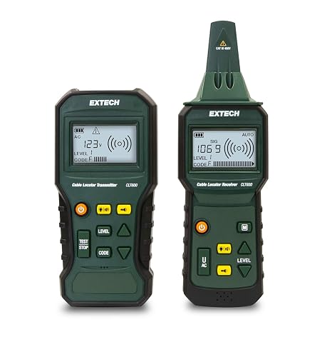 Extech CLT600 Cable Locator and Tracer Kit, NCV, 12-450V AC/DC