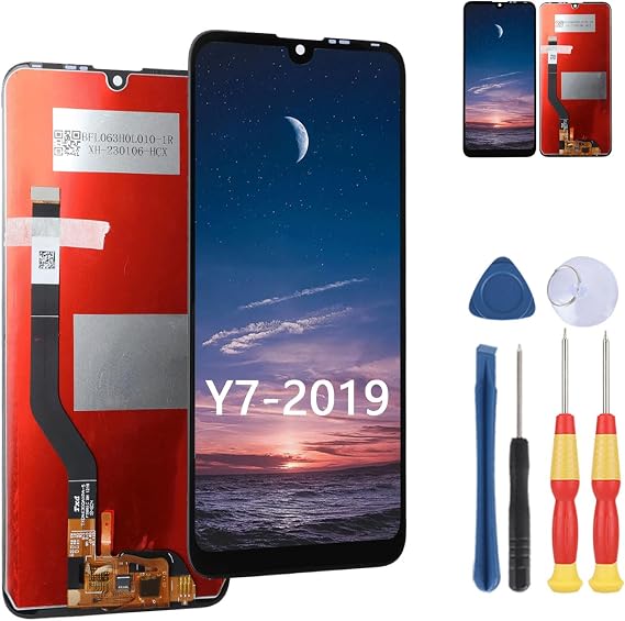 New Display Touch Screen for Huawei Y7 2019 LCD Display Replace Parts with Tools.