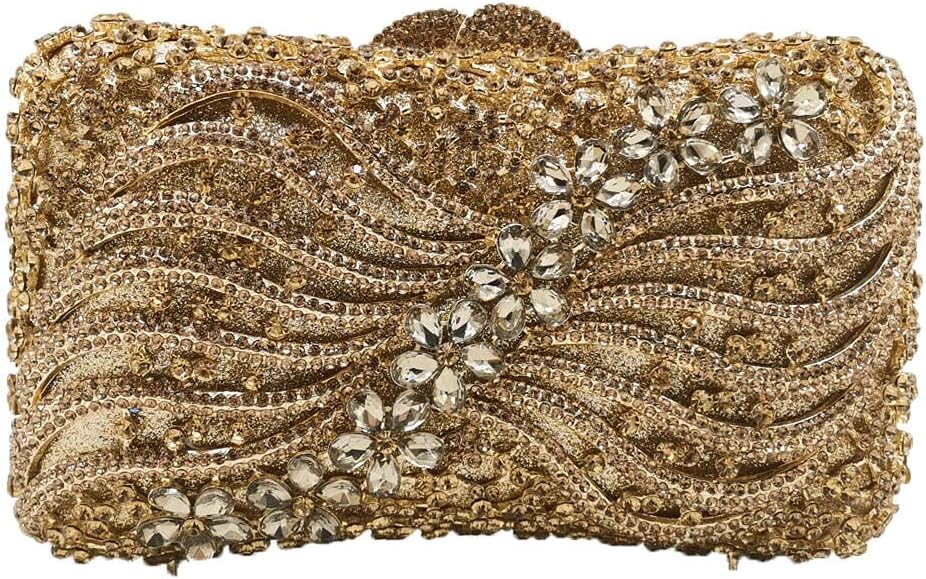 Boutique De FGG Women Crystal Clutch Evening Bags Wedding Party Rhinestones Handbags Ladies Gala Dinner Purses